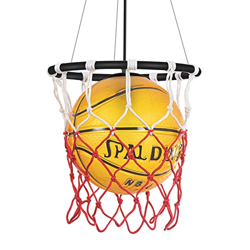 Hnexsei Moderne Glas Pendelleuchte Basketball Pendellampe Kronleuchter für Küche Schwarz Metall und kreative Lampenschirm Leuchte Deckenleuchte